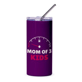 Mom of 3 Kids Funny Thermos Tumbler Travel Drinkware product